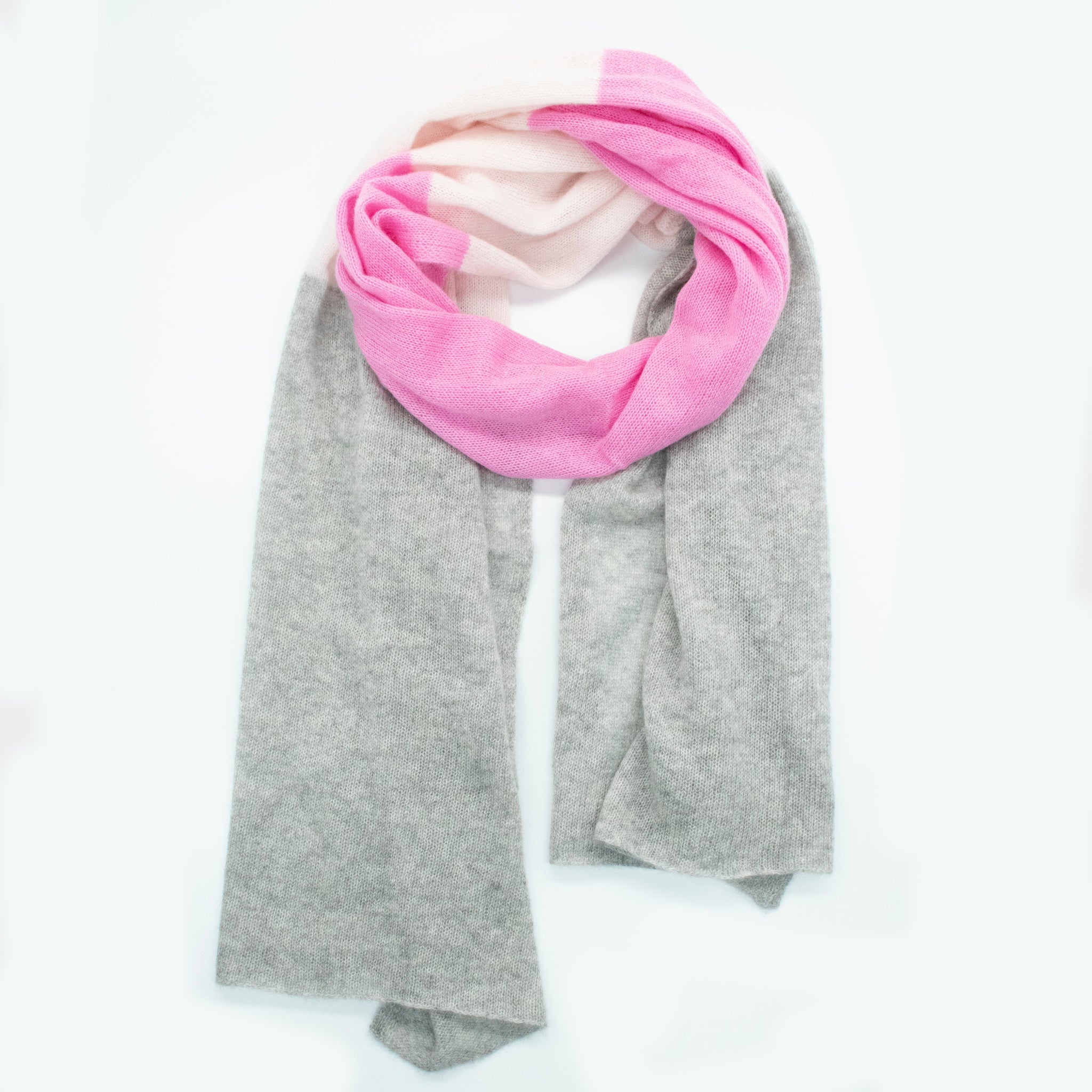 CASHMERE WIDE STRIPE WRAP