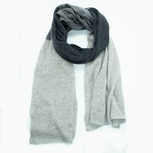 CASHMERE WIDE STRIPE WRAP