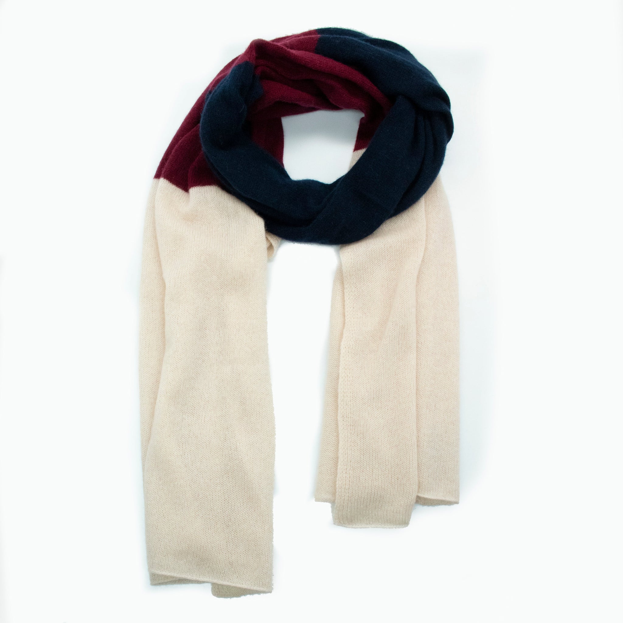CASHMERE WIDE STRIPE WRAP