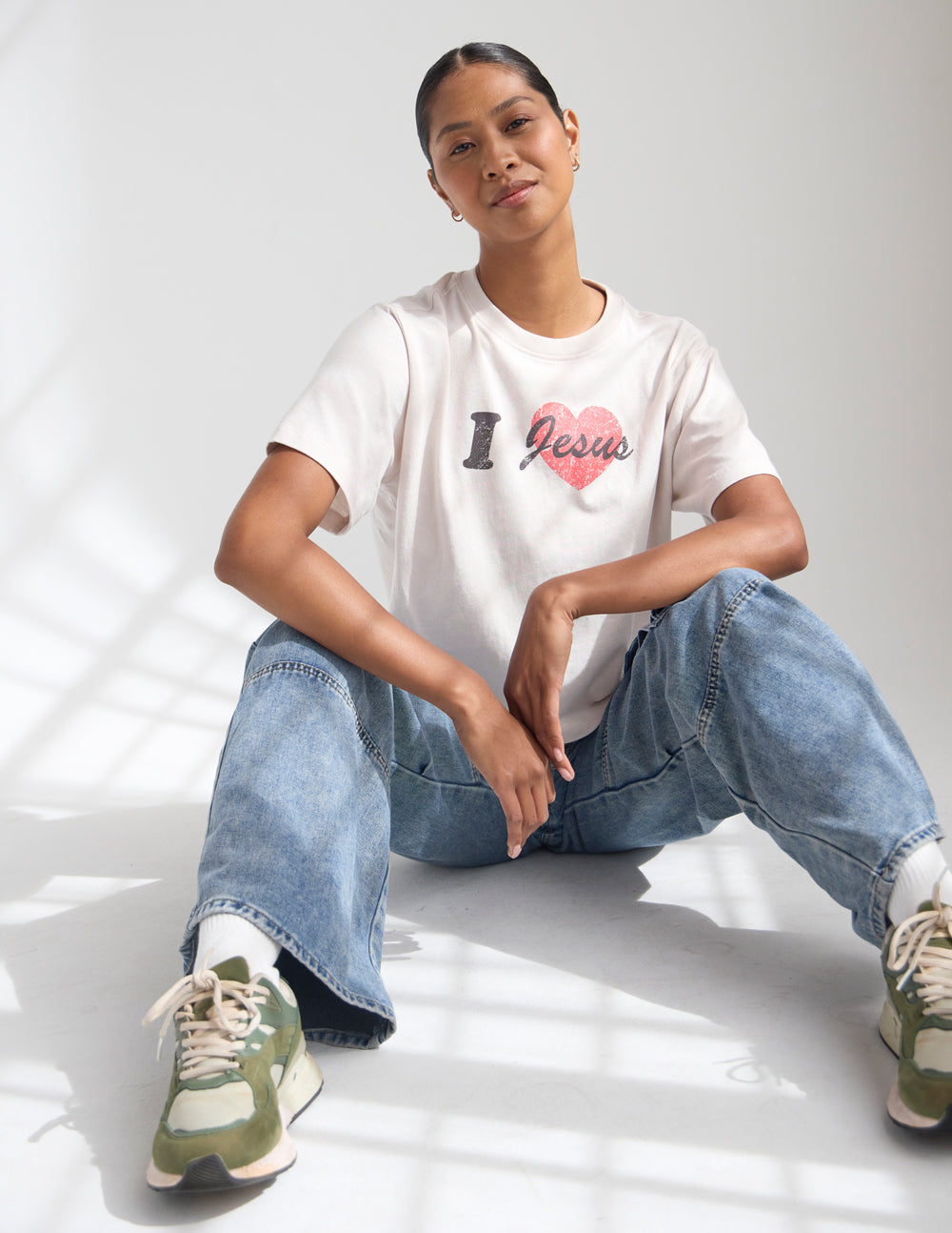 Camiseta Cropped Feminina I Love Jesus