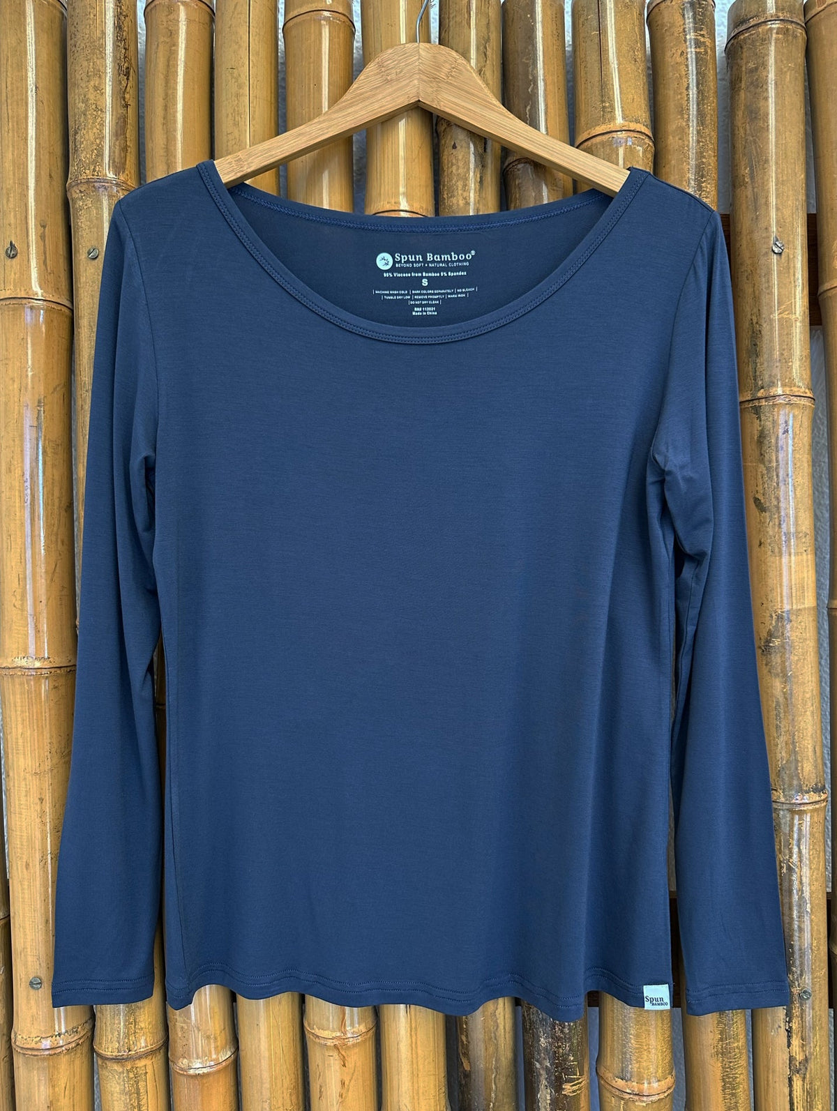 Camiseta Feminina de Bambu Manga Longa para Lounge